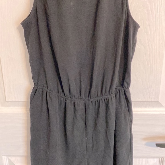 Black shorts romper, size small, elastic waist, side pockets, EUC, gently worn. - Picture 2 of 10